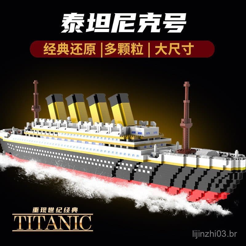 350-3688 peças de blocos de montar, compatíveis com o modelo de montagem do navio de cruzeiro LEGO Titanic, brinquedos O