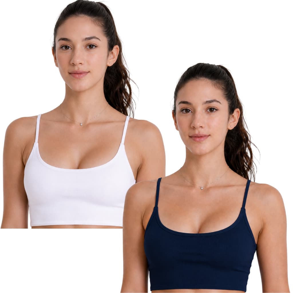 KIT 2 Tops Feminino Fitness Musculação Academia Dia a Dia Casual Treino