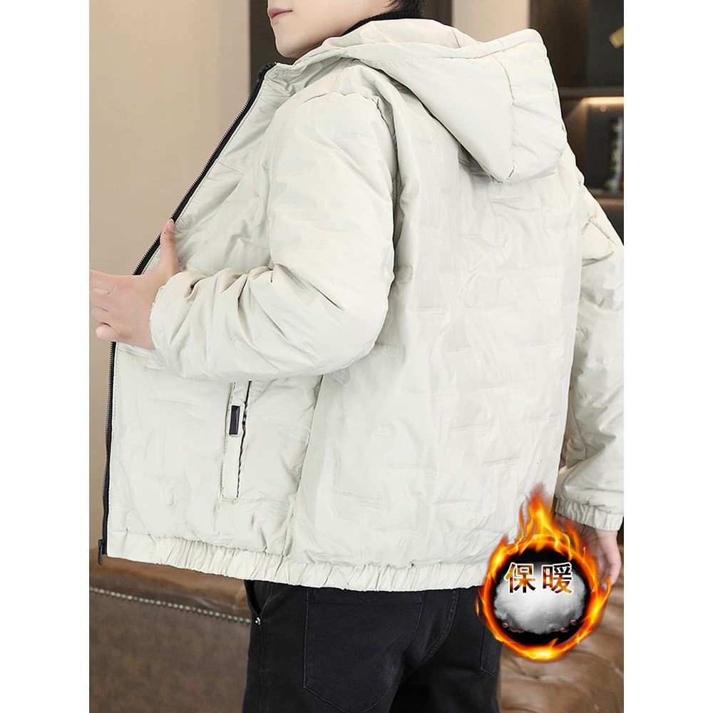 Jaqueta acolchoada masculina inverno Street Wear Casual forro de lã engrossado jaqueta acolchoada masculina outono inver