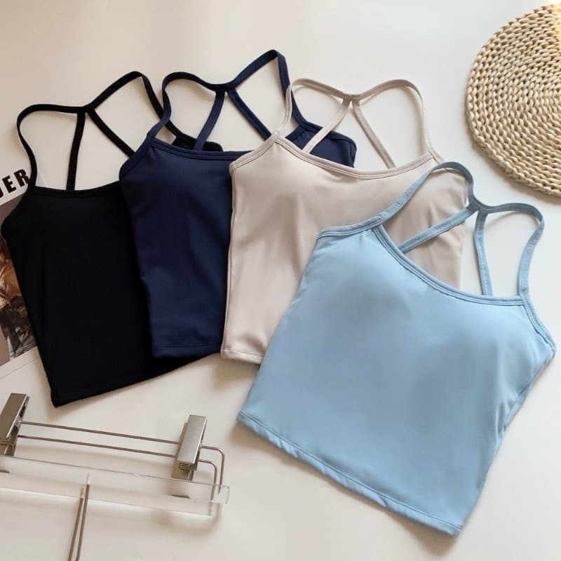 Verão feminino bela volta sem mangas roupa interior esportiva Yoga Pilates pode usar fora de fitness correndo fitness co