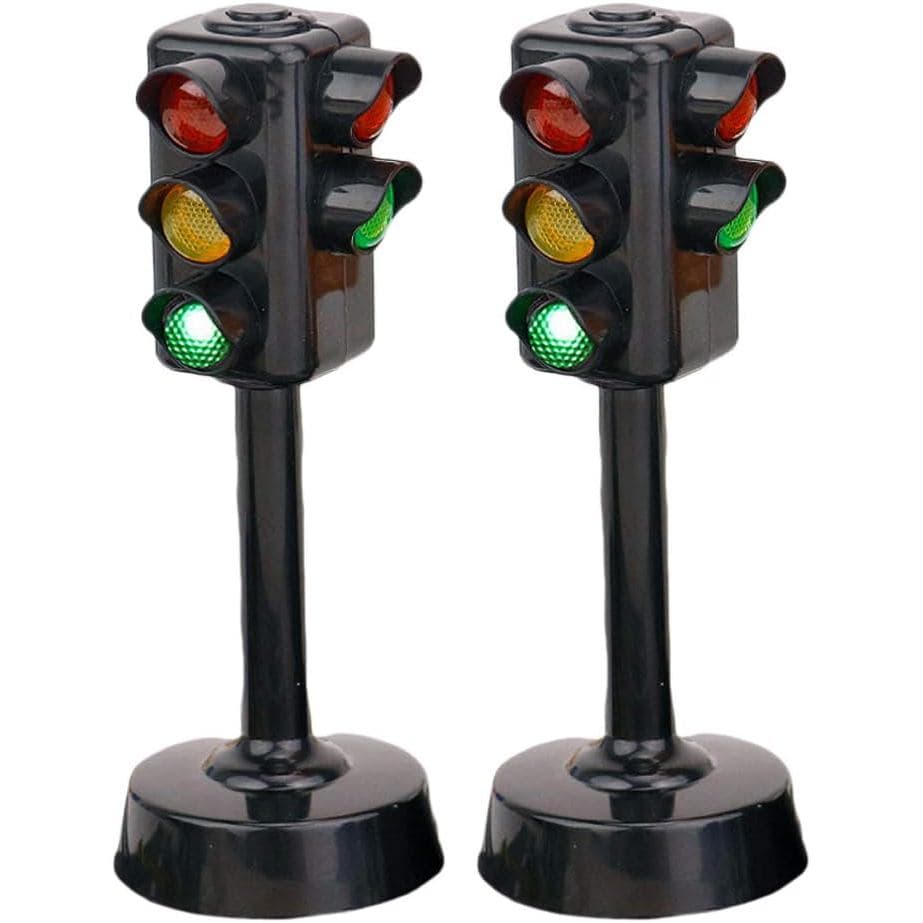 NUOBESTY Brinquedo de Semáforo para Crianças, Modelo de Luz de Sinalização de Trânsito, Conjunto de Brinquedos Educativo