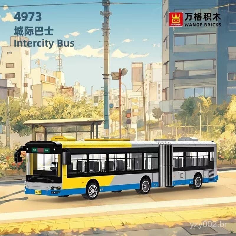 600 peças de blocos de montar Lego, ônibus urbano, ônibus de dois andares, brinquedo criativo para montar, presente para