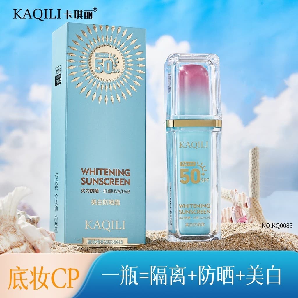 Kakili Protetor Solar Clareador FPS50 + PA +++ Isolamento Anti-Ultravioleta Loção Protetor Solar Refrescante Feminino Fa