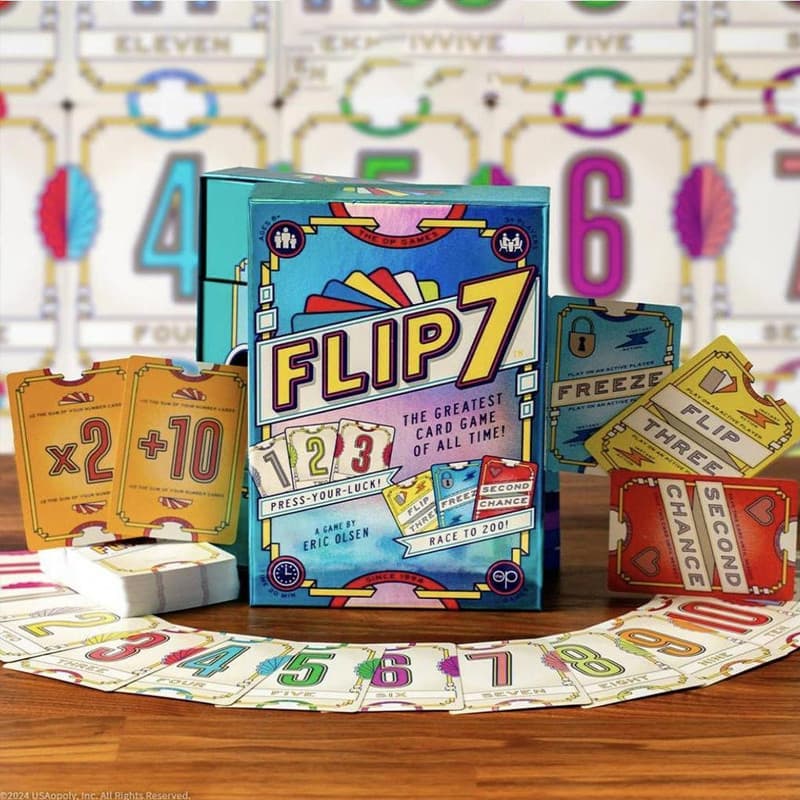 Flip 7 Card Game: Jogo de Estratégia Rápida para Família, Noites e Festas Infantis |     Jogos de Cartas Divertidos e Rá