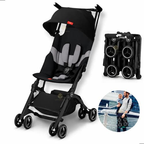Carrinho De Bebê Compacto Passeio Gb Pockit+ All-terrain Velvet Black Velvet Black Preto
