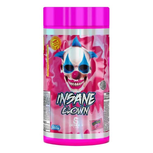 Demons Lab Suplementos Alimentares Beta Alanina Pré Treino Insane Clown 350g Demons Lab Sabor Fruit Punch Pó Tutti Fruit