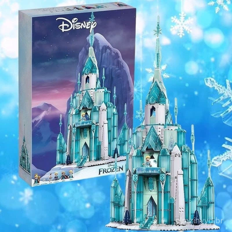 786 Peças Compatíveis com Lego, Castelo da Princesa Elsa, Brinquedo de Blocos de Montar, Presente para Meninas