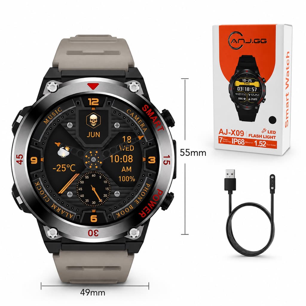 Relógio Smartwatch Masculino Esportivo Bluetooth Chamadas Outdoor