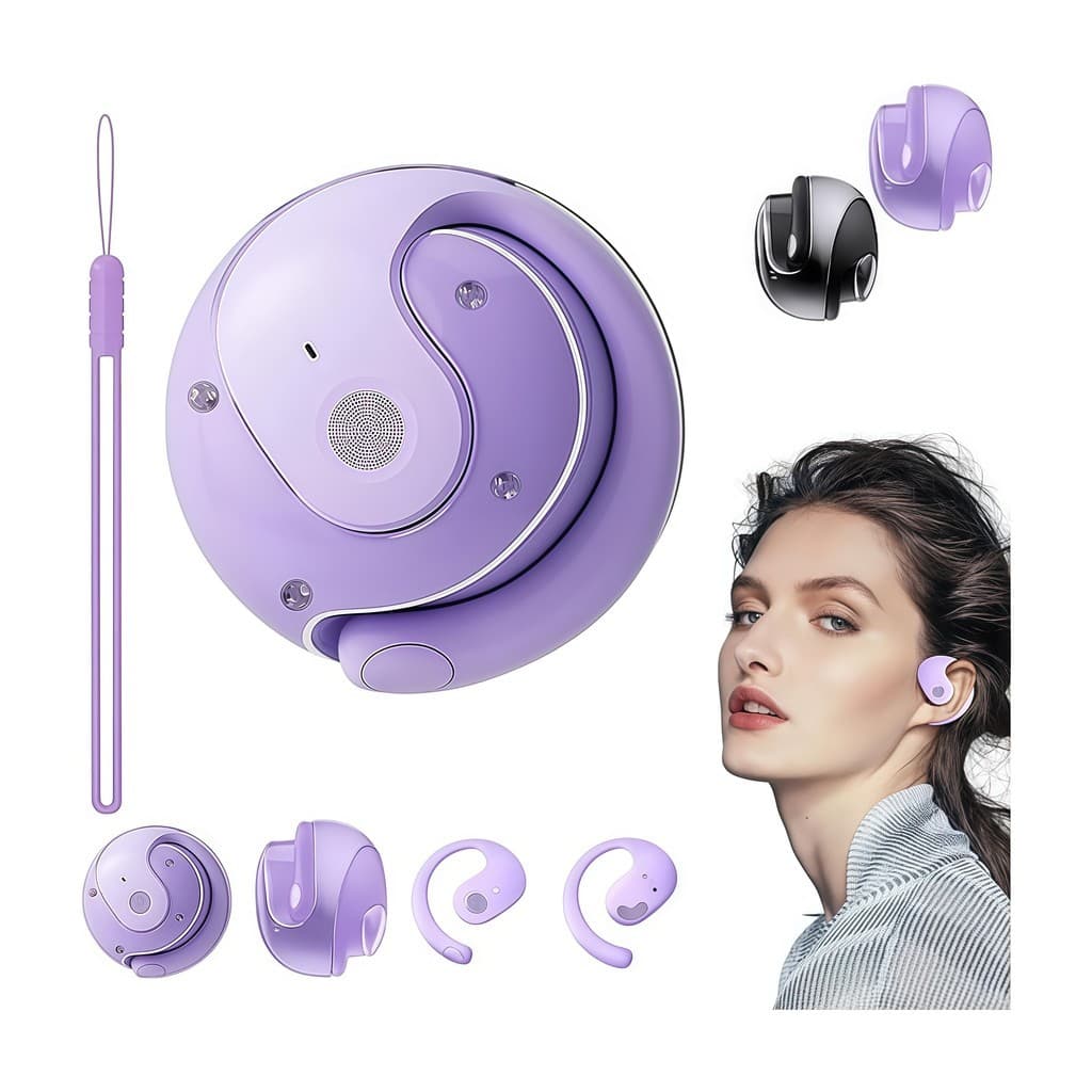 Fone Bluetooth TWS Sem Fio com Gancho Auricular Ergonômico e Design Antiqueda ANJGG BRASIL