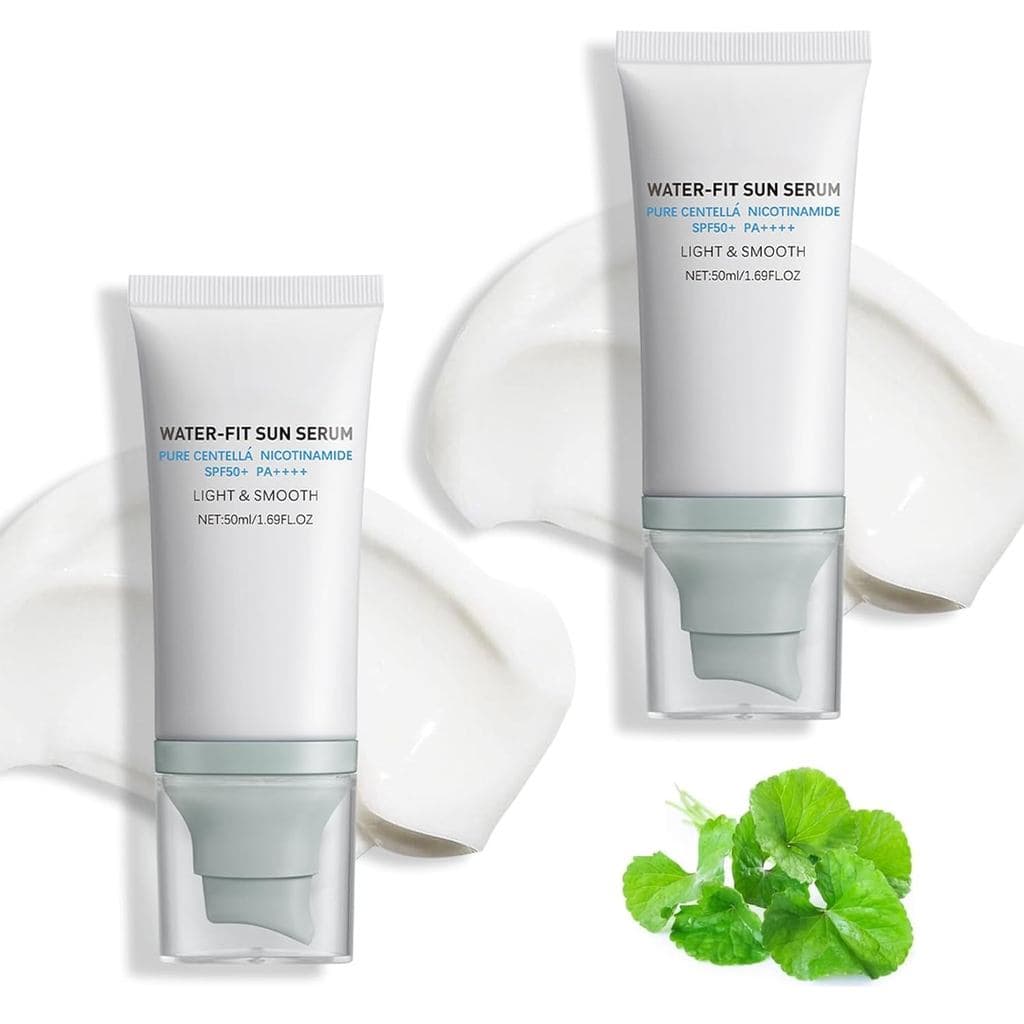 2 Peças de Protetor Solar Centella SPF 50+, Protetor Solar Facial Centella, Protetor Solar Centella para Vários Tipos de