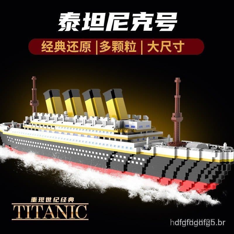 KZAR 3688 peças compatíveis com blocos de montar Lego, brinquedos do Titanic, roda gigante