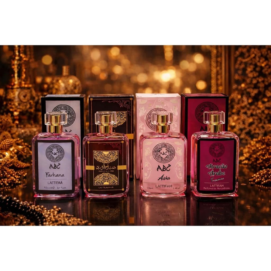 Kit 04 Perfumes Femininos Árabes 100 Ml Importados