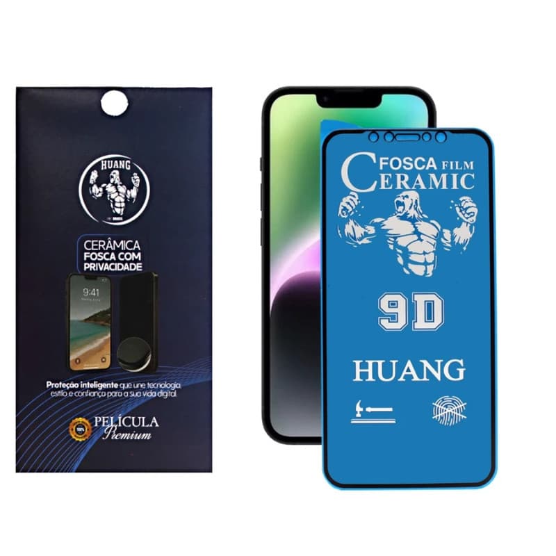Película Cerâmica Fosca Privacidade Compatível com Moto G86, Poco F7 Pro, Poco F7 Ultra, Xiaomi 14T e 14T Pro –Anti Espy