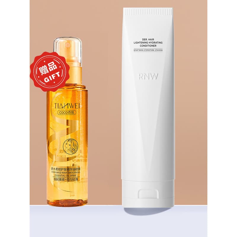 R RNW Ruwei Hidratante Condicionador Suave Queratina Ácido Hialurônico Conjunto de Shampoo Anticaspa Hidratante Profundo