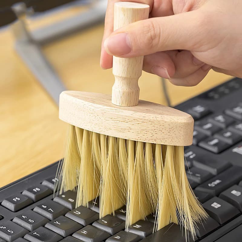 Escova de limpeza de teclado multifuncional Ventilador de computador Teclado mecânico Varrendo escova de poeira Notebook