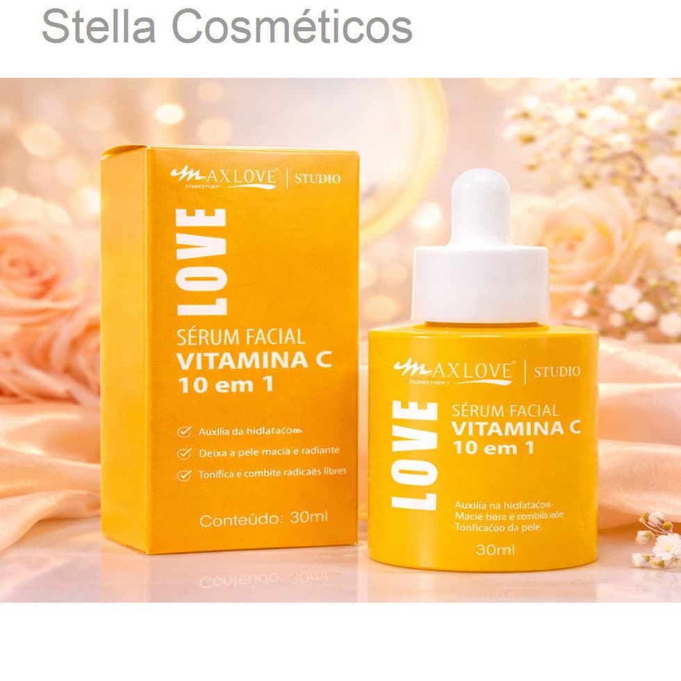 Sérum Vitamina C 10 em 1 Max LoveK9P58TKP5BVM