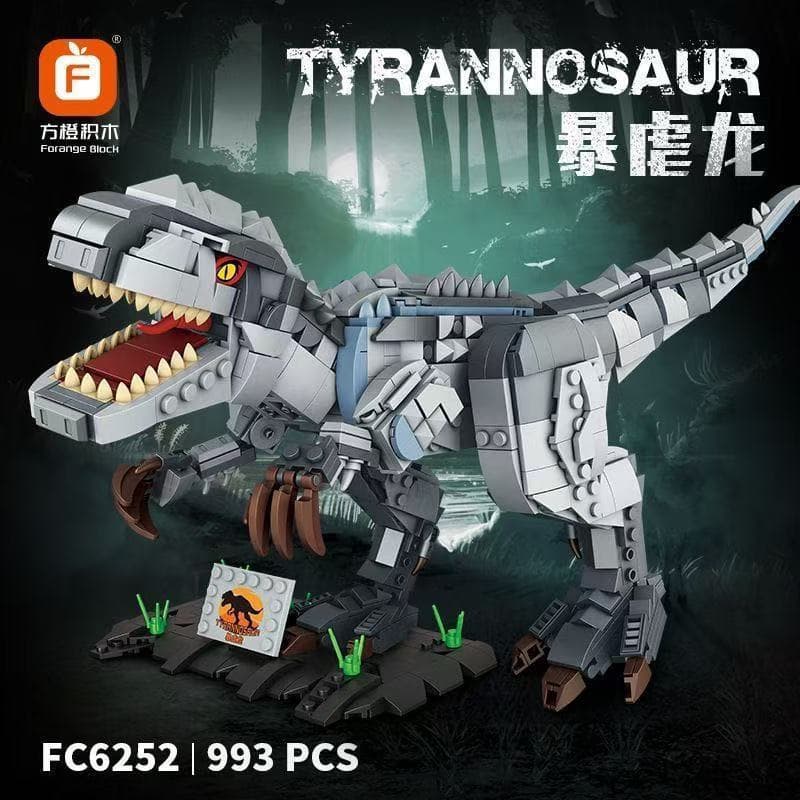 Mais de 900 peças de blocos de montar Lego do mundo dos dinossauros, incluindo a foice de dragão Tyrannosaurus Rex Tric.