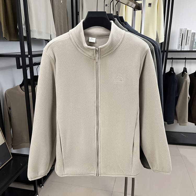 High-End ao ar livre jaqueta de lã masculina 2024 outono inverno velo dupla face velo jaqueta forro gola jaqueta masculi