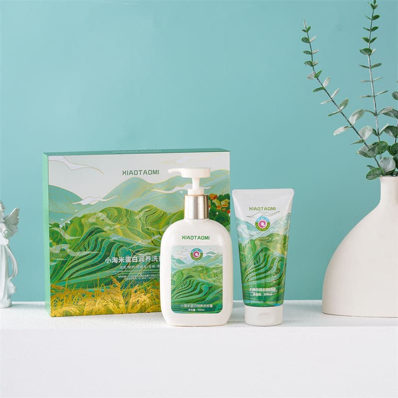 Xiaotaomi Proteína Hidratante Shampoo Hidratante Reparação de Cabelo Anti-quebra Anti-caspa Suavizante Caixa de Bainha d