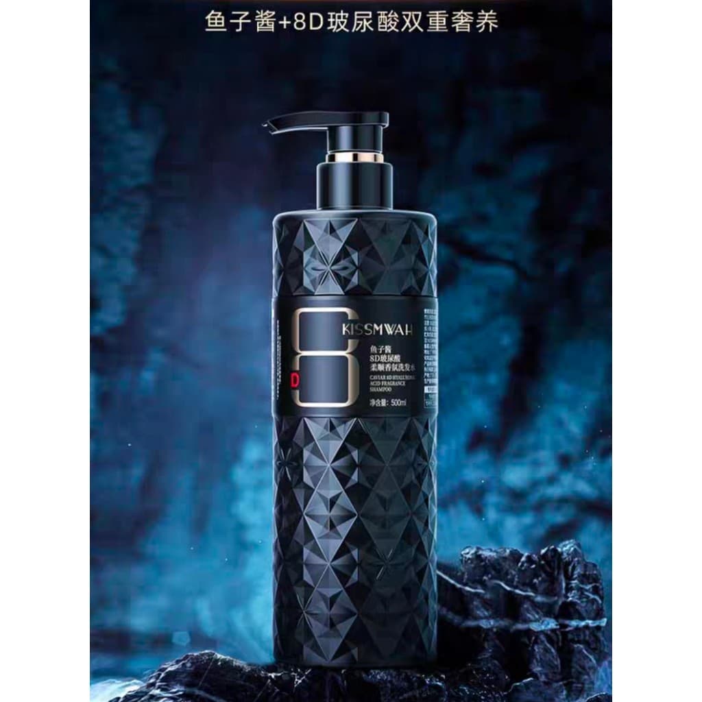 Caviar ácido hialurônico shampoo controle de óleo fofo anti-caspa anti-coceira reparação suave hidratante shampoo sem Si