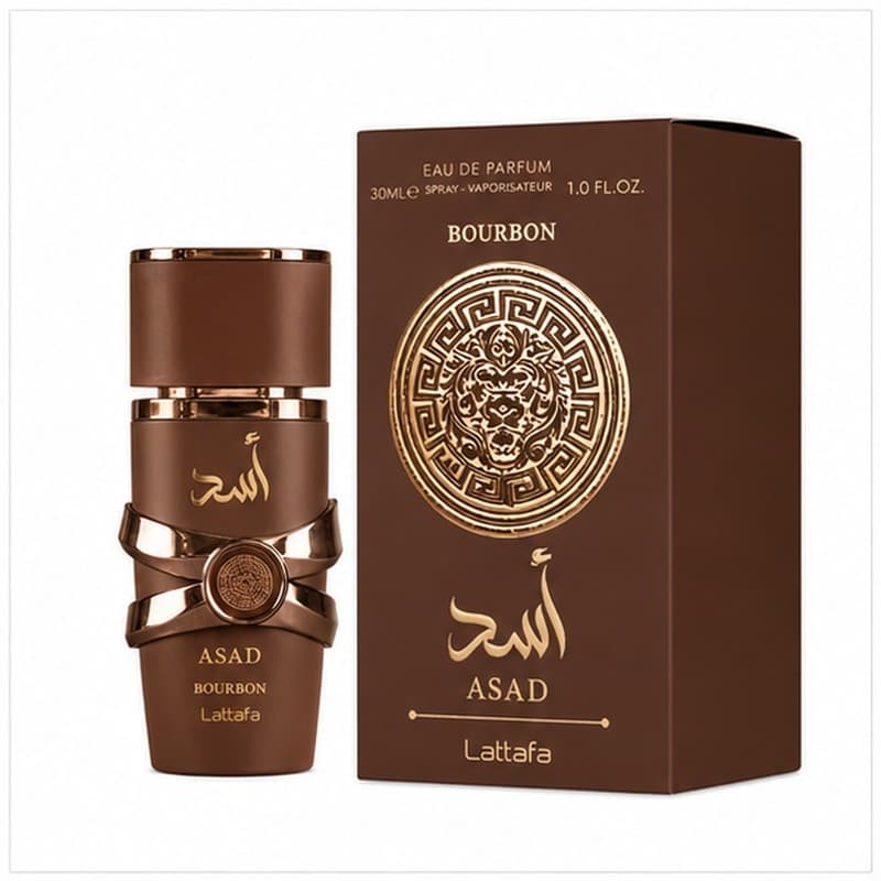 Perfume Árabe Masculino Lattafa Asad Bourbon Eau de Parfum 30ml Original EDP Importado