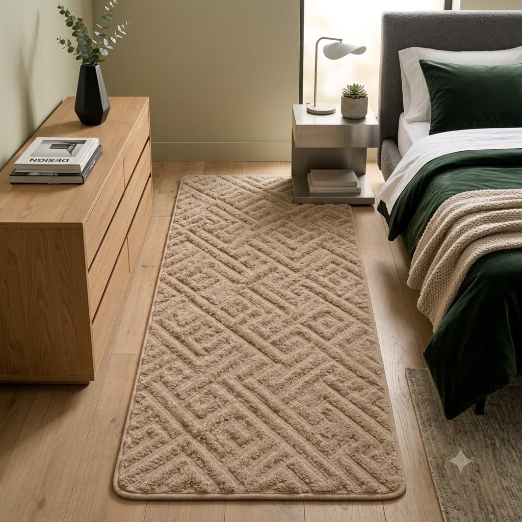Tapete Passadeira Belaro 60x200 Decorativo Para Sala Quarto Cozinha  Antiderrapante