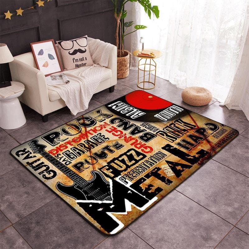 Suporte de tambor tapete sala de estar Street Wear tapete tambor eletrônico instrumento Musical tapete antiderrapante ab