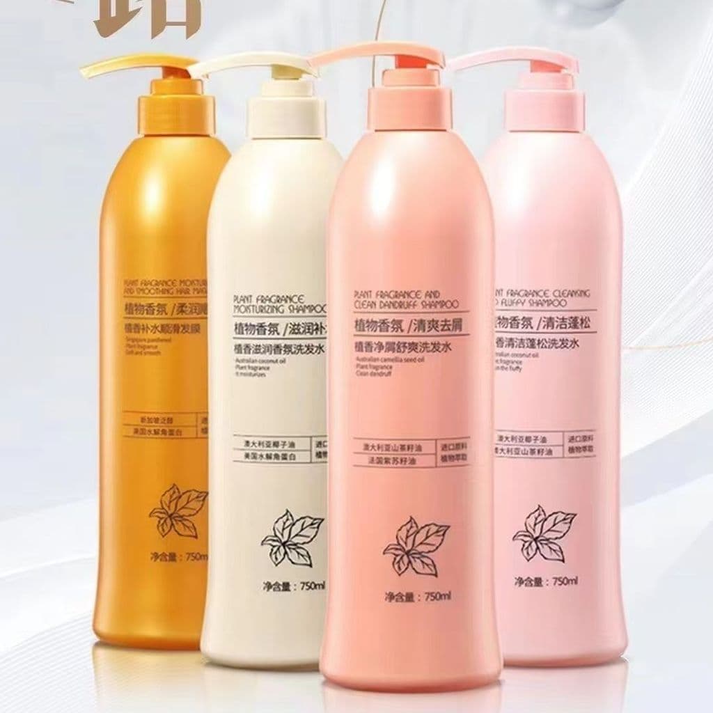 Kendus fragrância Shampoo controle de óleo planta fofa Anti-caspa hidratante reparação Perm tingimento cabelo crespo sal