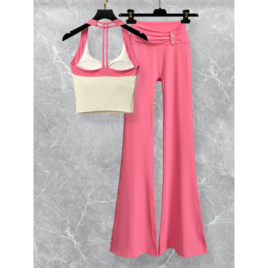 Dopamina Pilates Yoga roupas femininas 2026 novo estilo verão de secagem rápida esportes roupas de Fitness colete calças