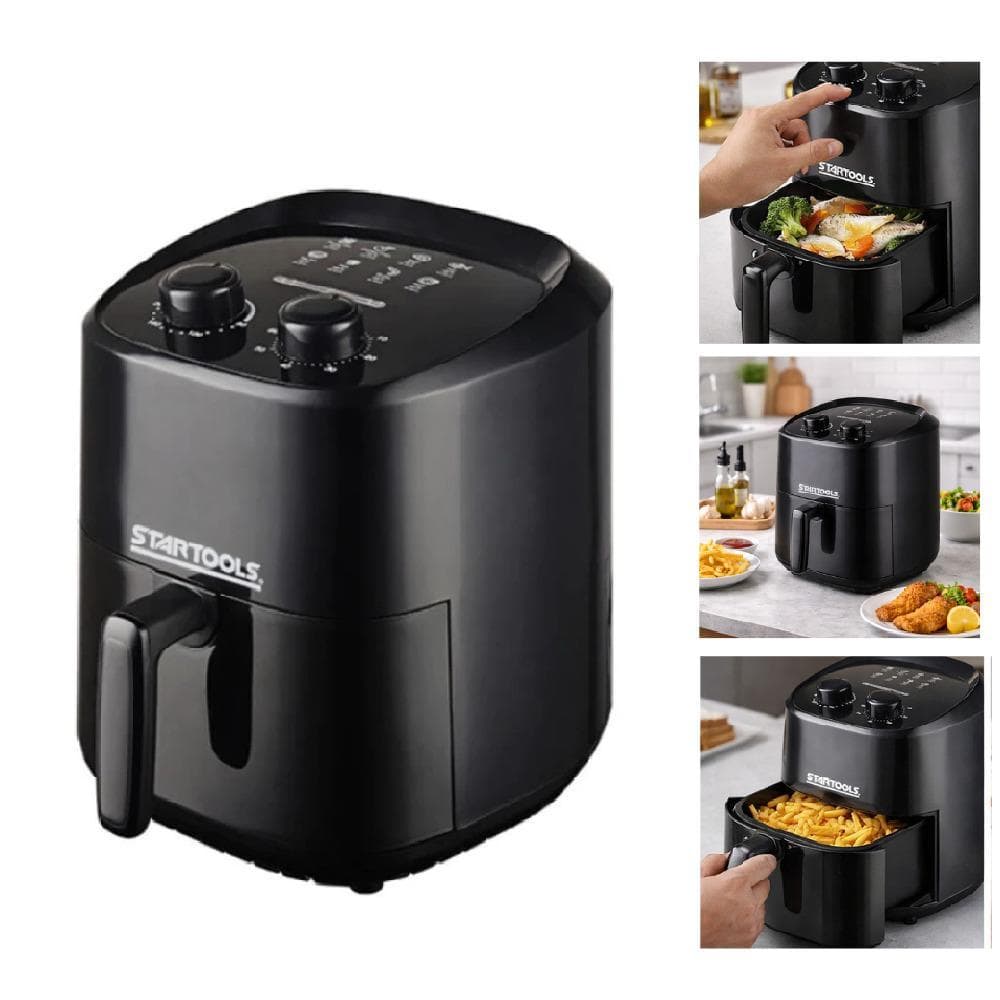 AIR FRYER FRITADEIRA ELETRICA SEM OLEO 3,4L TURBO PRETO 127V