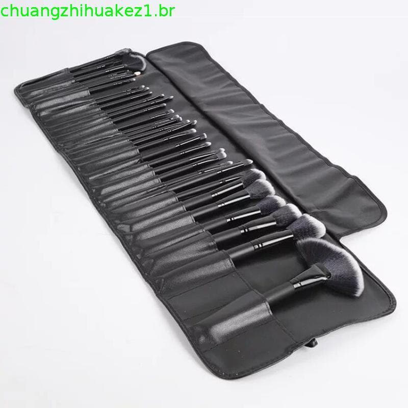 32 peças de pincéis de maquiagem com estojo, conjunto completo de ferramentas de beleza, kit cosmético completo da China