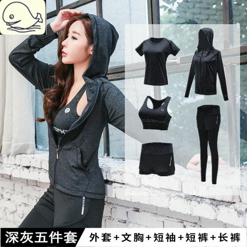 Roupas de Yoga femininas roupas de Fitness jaqueta terno calças esportivas esportes ao ar livre tamanho grande fino-ajus