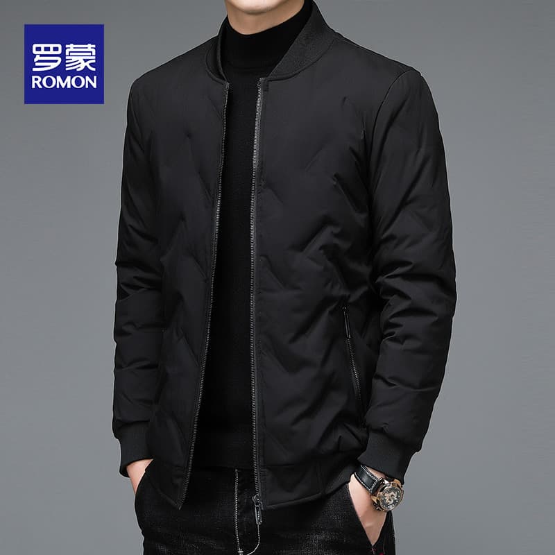 Lomon jaqueta masculina outono inverno novo estilo leve gola de beisebol jaqueta masculina fino ajuste na moda All-match