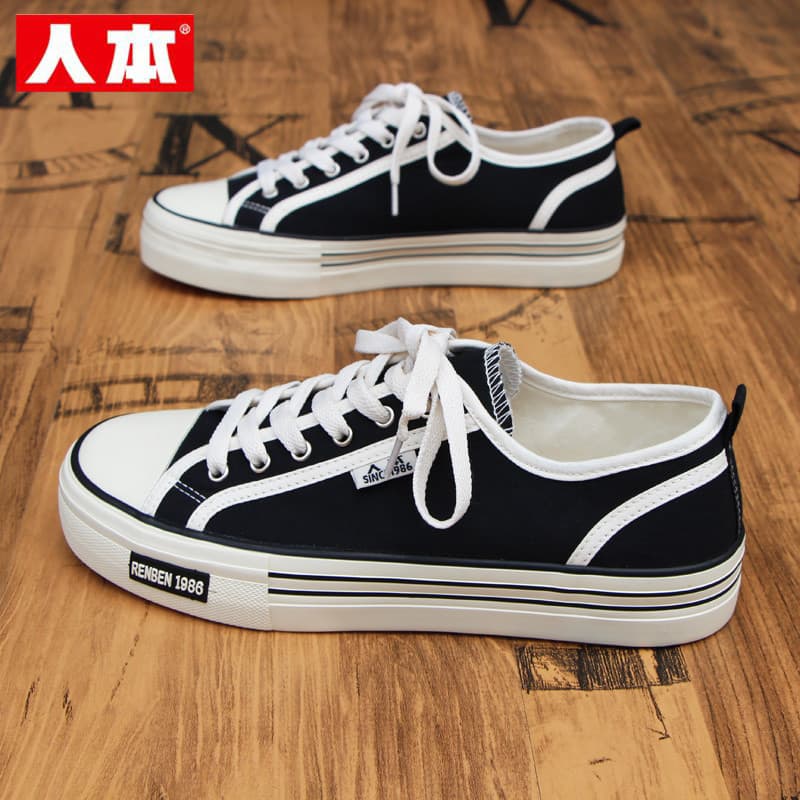 Sapatos de lona humana sapatos masculinos All-Match preto sapatos casuais novo estilo tênis sapatos esportivos tênis mas