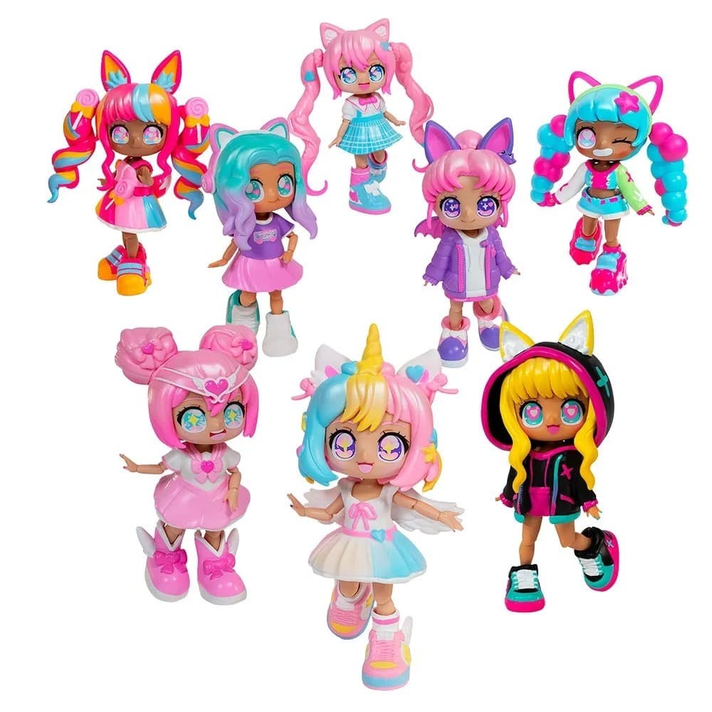 Boneca Animakii Sortida Articulada com 32 Looks Switch Swap Brinquedo Infantil Multikids