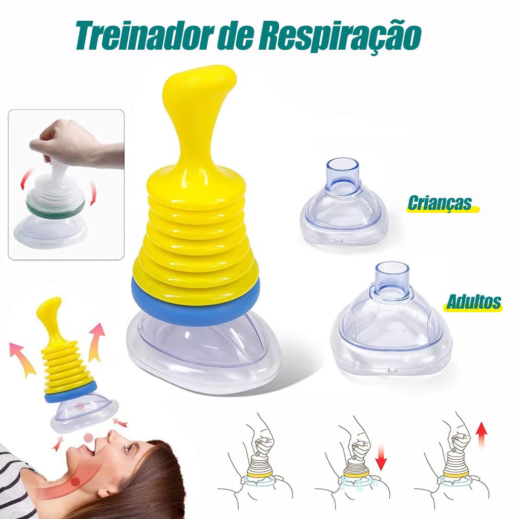 Desengasgador Manual Adulto Infantil Kit Primeiros Socorros Asfixia Portátil De Treinamento RCP