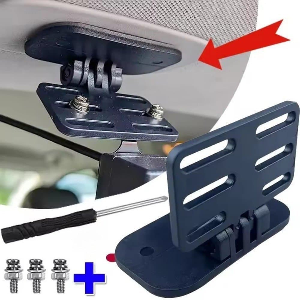 Suporte de Montagem Ajustável para Câmera de Visão Traseira de Carro, Resistente ao Desgaste, Material ABS, Gravador de