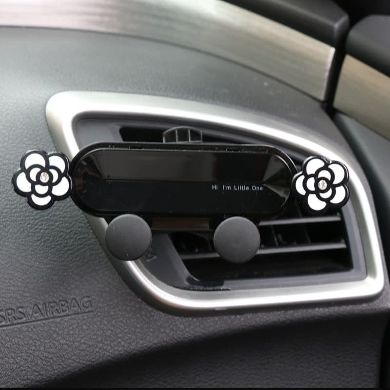 Camélia suporte do telefone do carro criativo navegação do carro suporte do telefone tipo fivela saída de ar Universal f