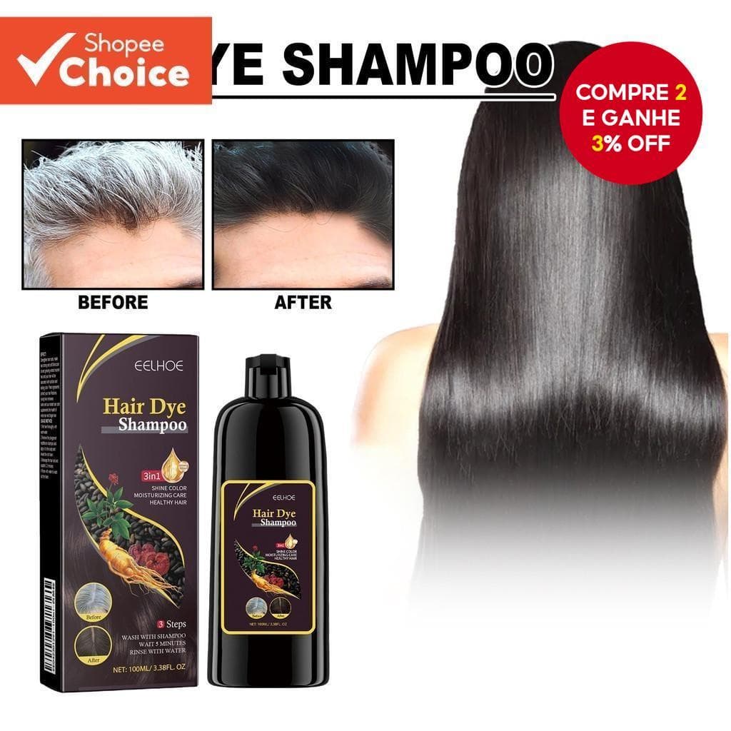 Extrato De Shampoo Escurecimento Capilar Hidratante Profundo , Reparador 100ml
