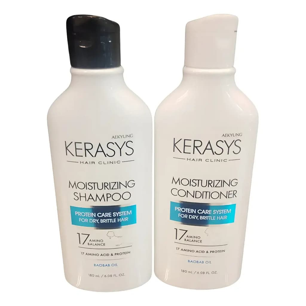 Kerasys Kit Shampoo+condicionador Moisturing Hidratante 180