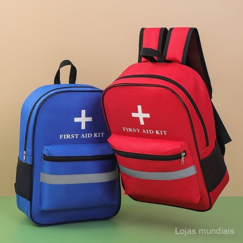Kit de Primeiros Socorros Portátil de Grande Capacidade, Multifuncional, Viagem ao Ar Livre, Bolsa Médica, Prevenção 4KZ