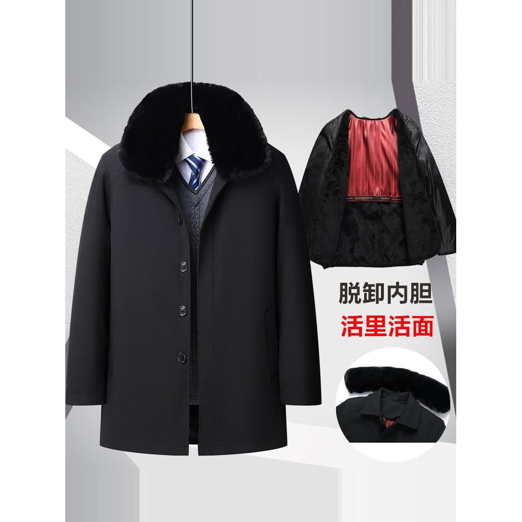 Pai jaqueta de inverno de meia-idade idosos jaqueta acolchoada de algodão masculina de pelúcia grossa jaqueta acolchoada