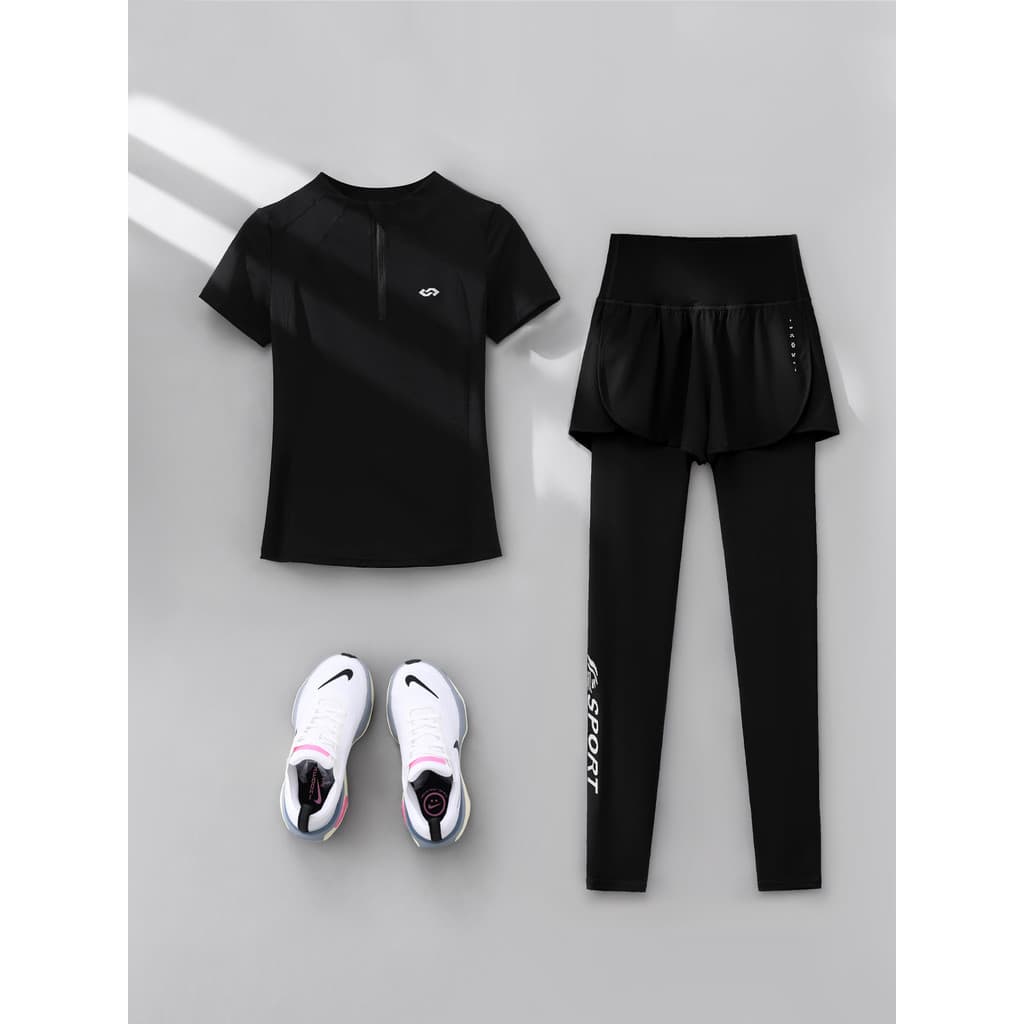 Manhã ao ar livre correndo roupas de Fitness femininas verão 2065 novo estilo de manga curta roupas de Yoga High-End de 