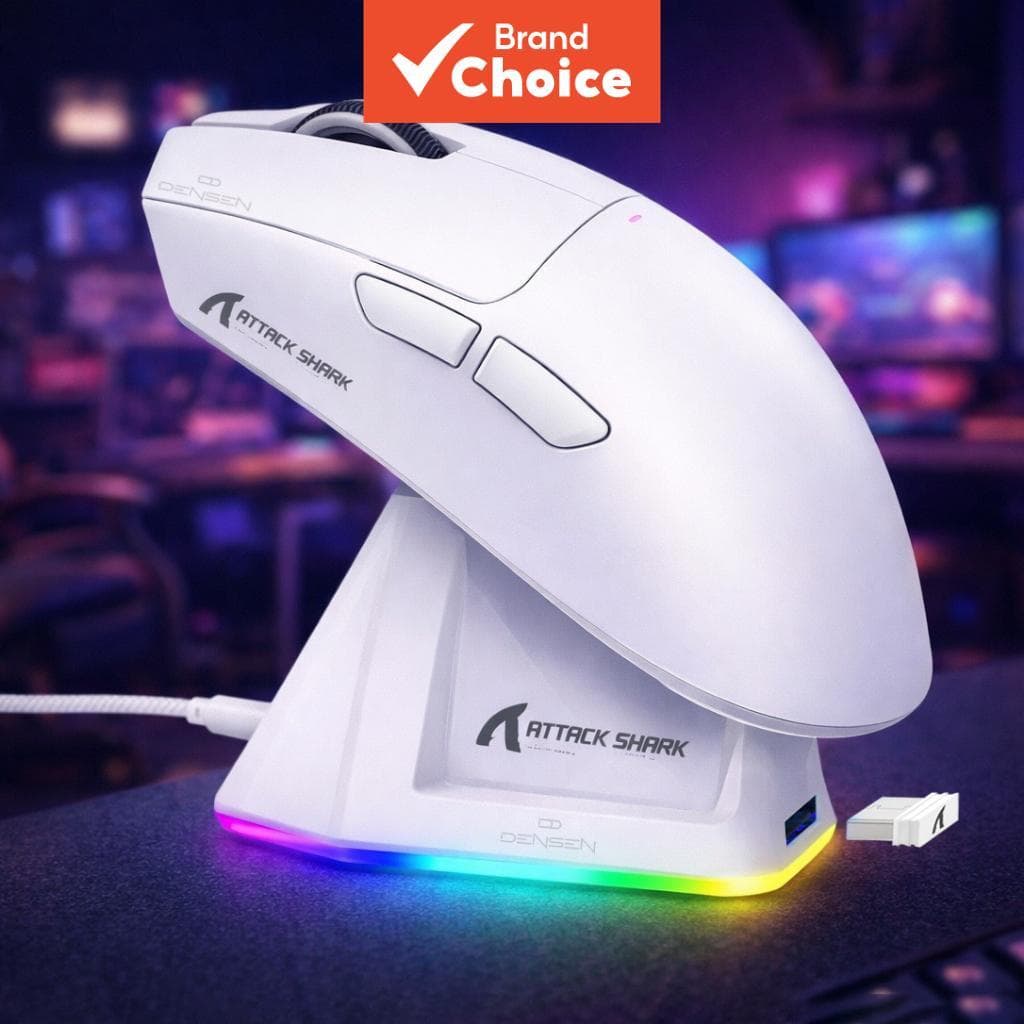 Mouse Sem Fio Tri-Modo ATTACK SHARK X11 PAW3311 - Presente para Esports