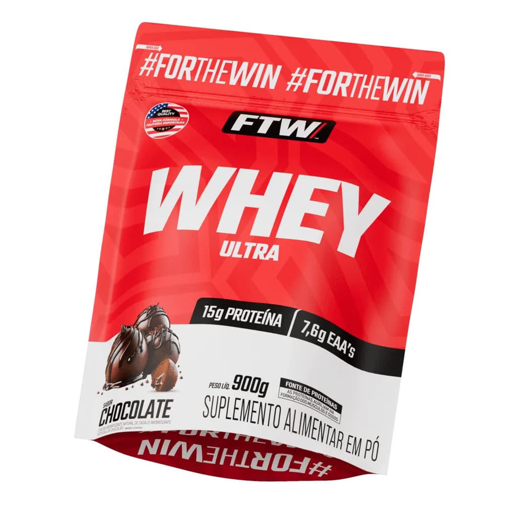 Whey Ultra Protein Refil 900g Sabor Chocolate - FTW