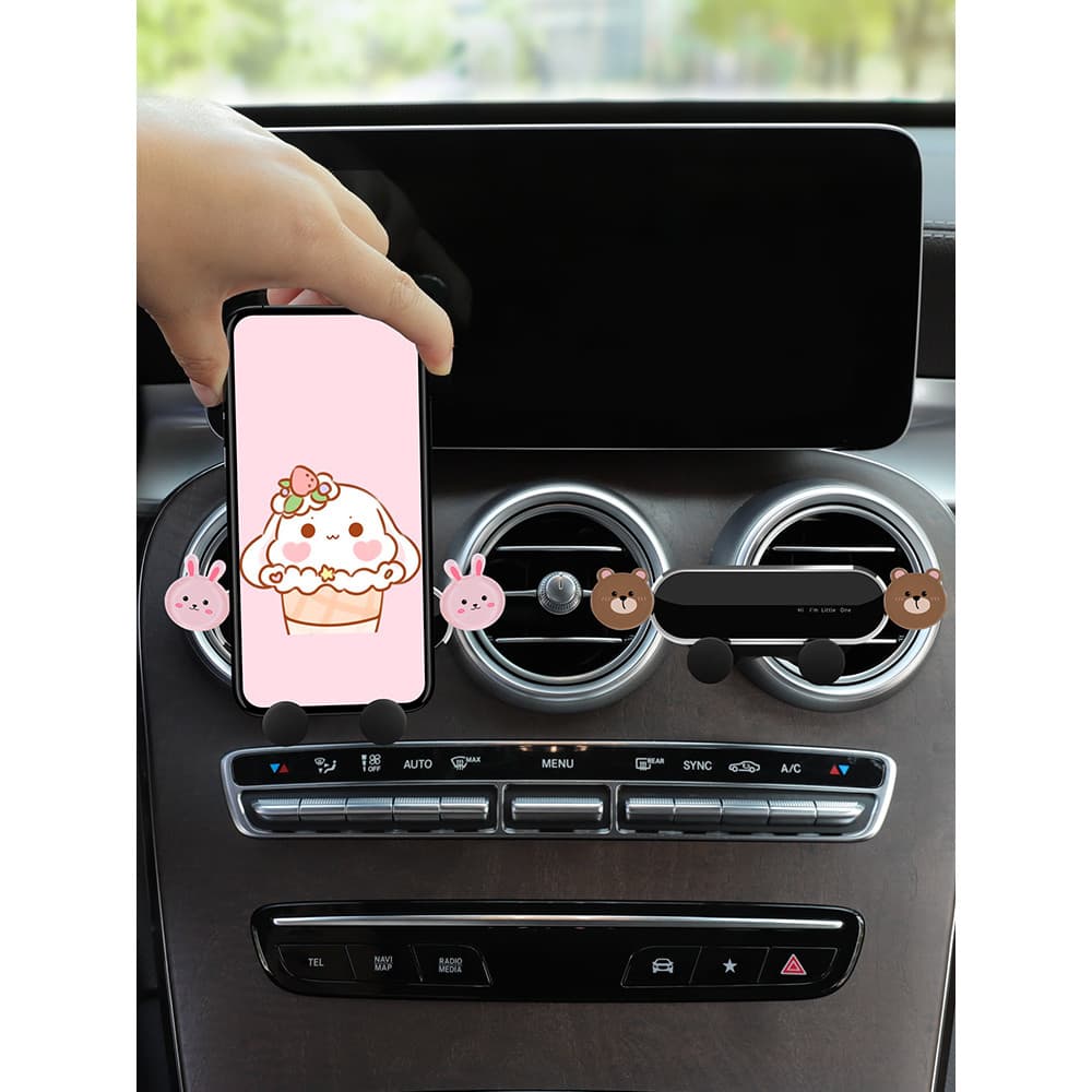 Suporte de fixação de saída de ar do carro novo criativo suprimentos interiores do carro quadro de navegação do carro