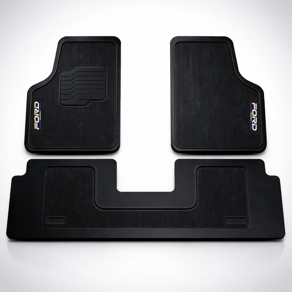 Tapete Automotivo EcoSport Borracha Universal 3 Peças Uso Diário