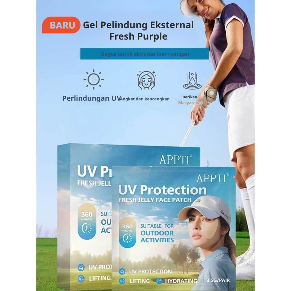 [Fácil de Usar] Protetor Solar Facial Protetor Solar Hidrogel Geléia Patch Protetor Solar Ultravioleta