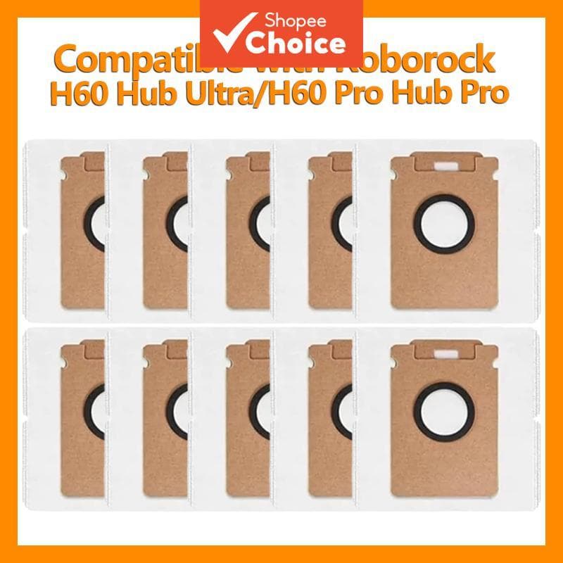 Saco de pó de substituição para o aspirador de pó portátil Roborock H60 Hub Ultra / H60 Pro Hub Pro