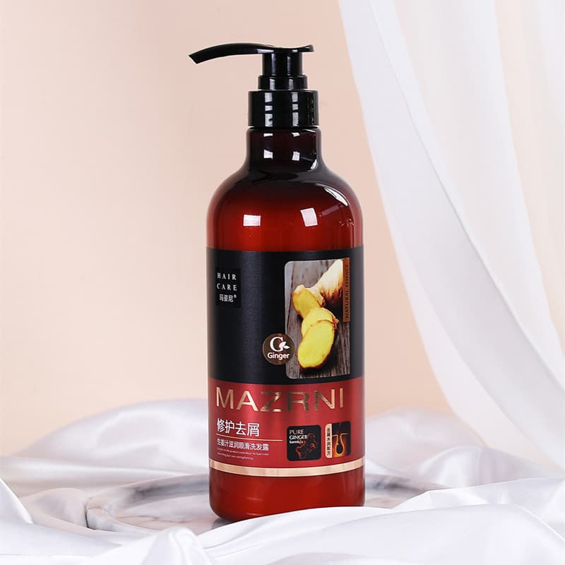 Marzinie suco de gengibre hidratante suave shampoo controle de óleo fofo anticaspa anti-coceira shampoo macio raízes de 